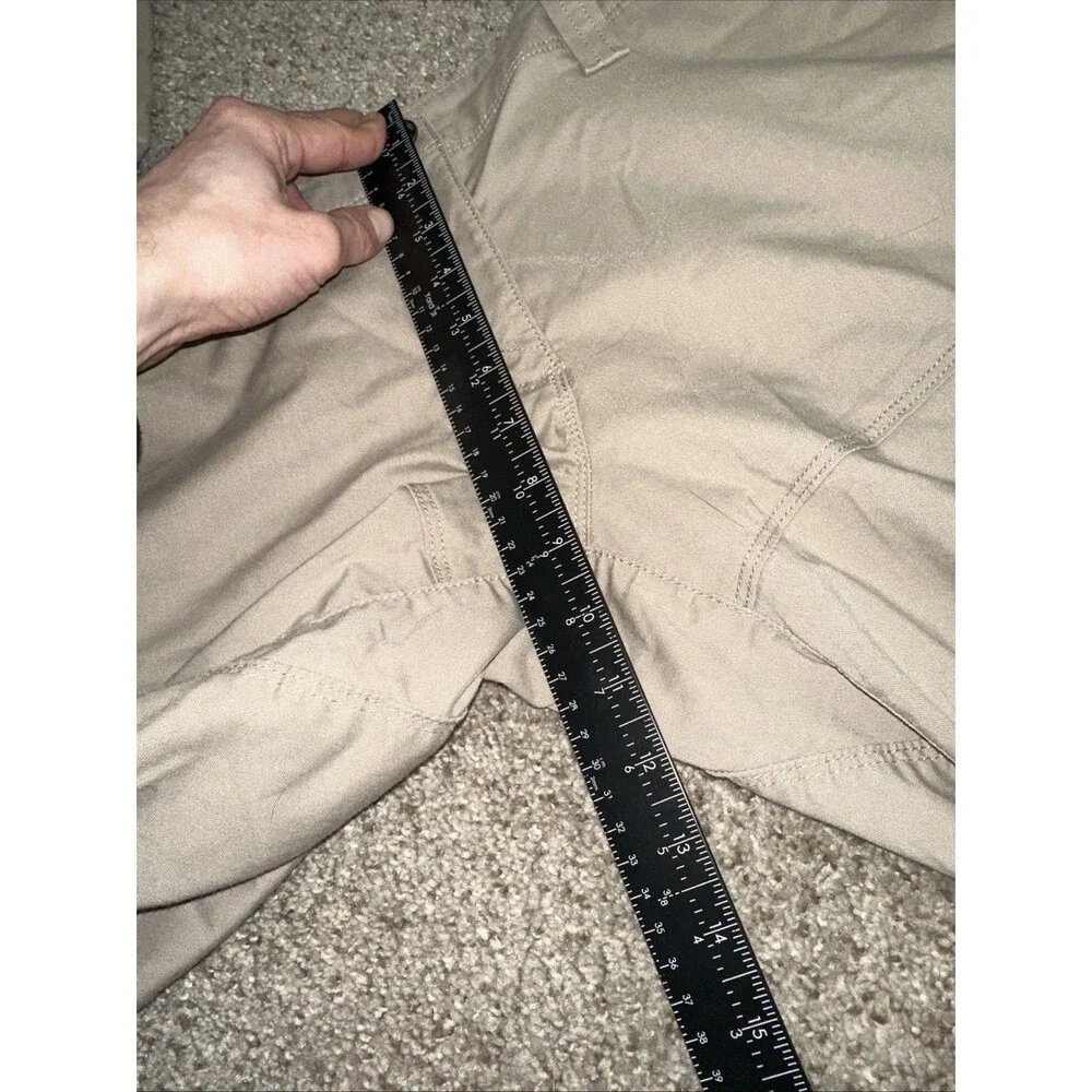 5.11 Tactical Women's Beige Cargo Pants Size 10 Long. Zip Pockets Outdoors. - Picture 5 of 7